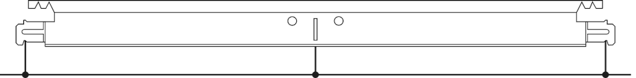 Position of slots and suspension holes