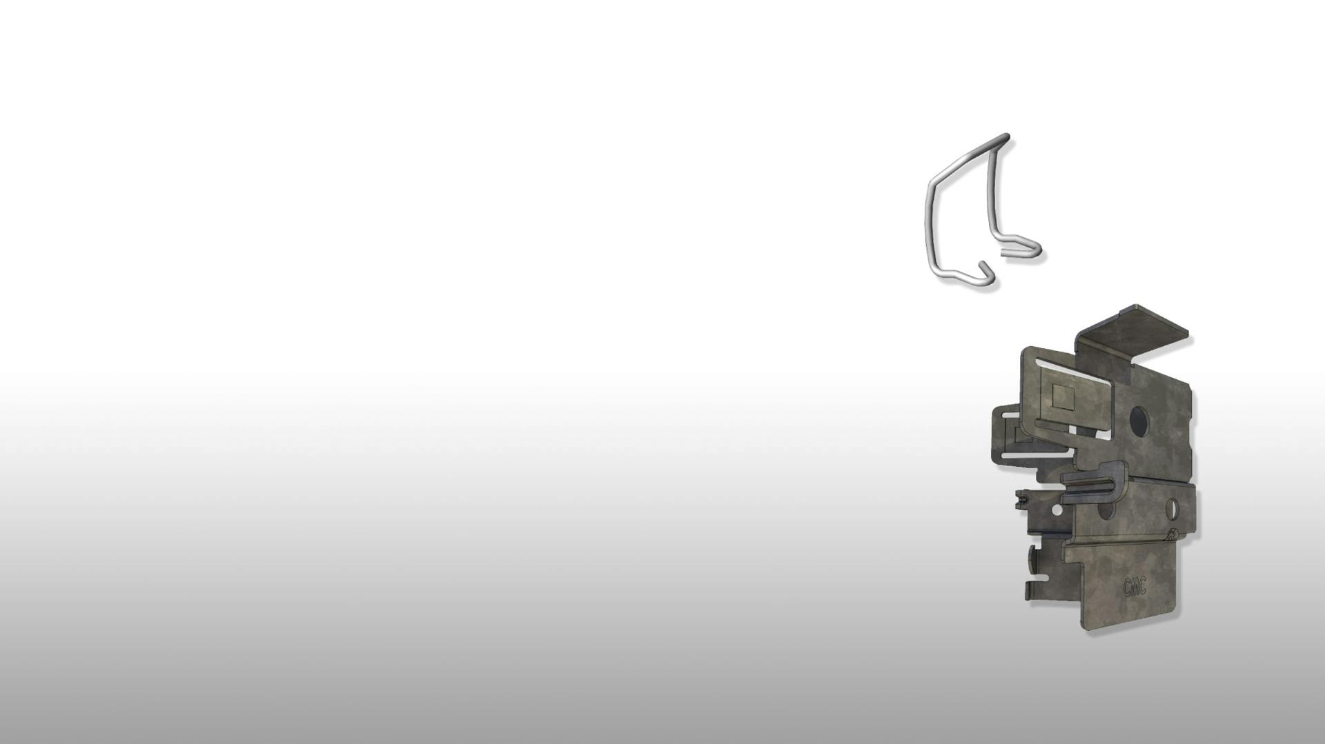 Klips til dobbelt profilsystem