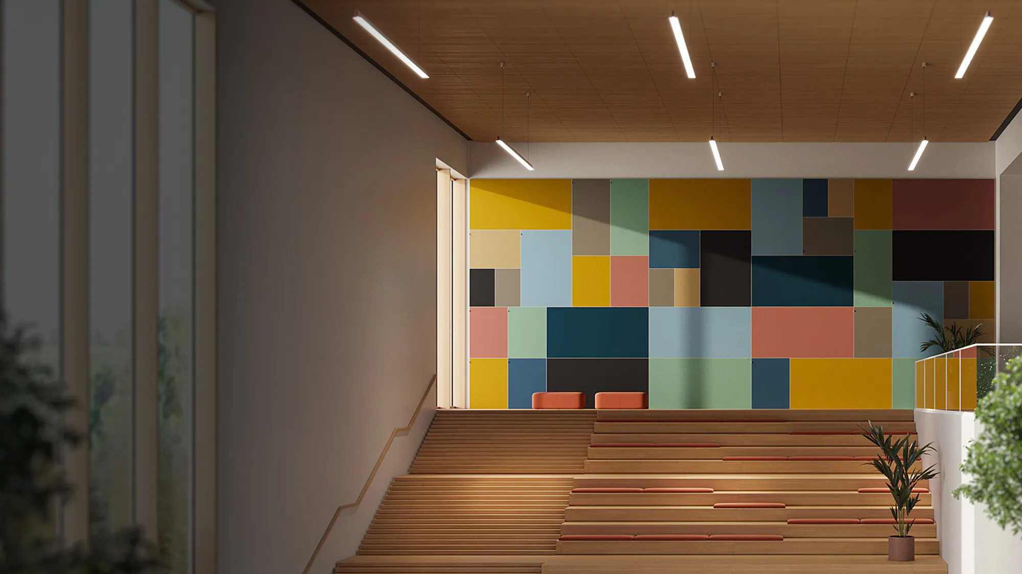 Rockfon Canva® Veggabsorbent
