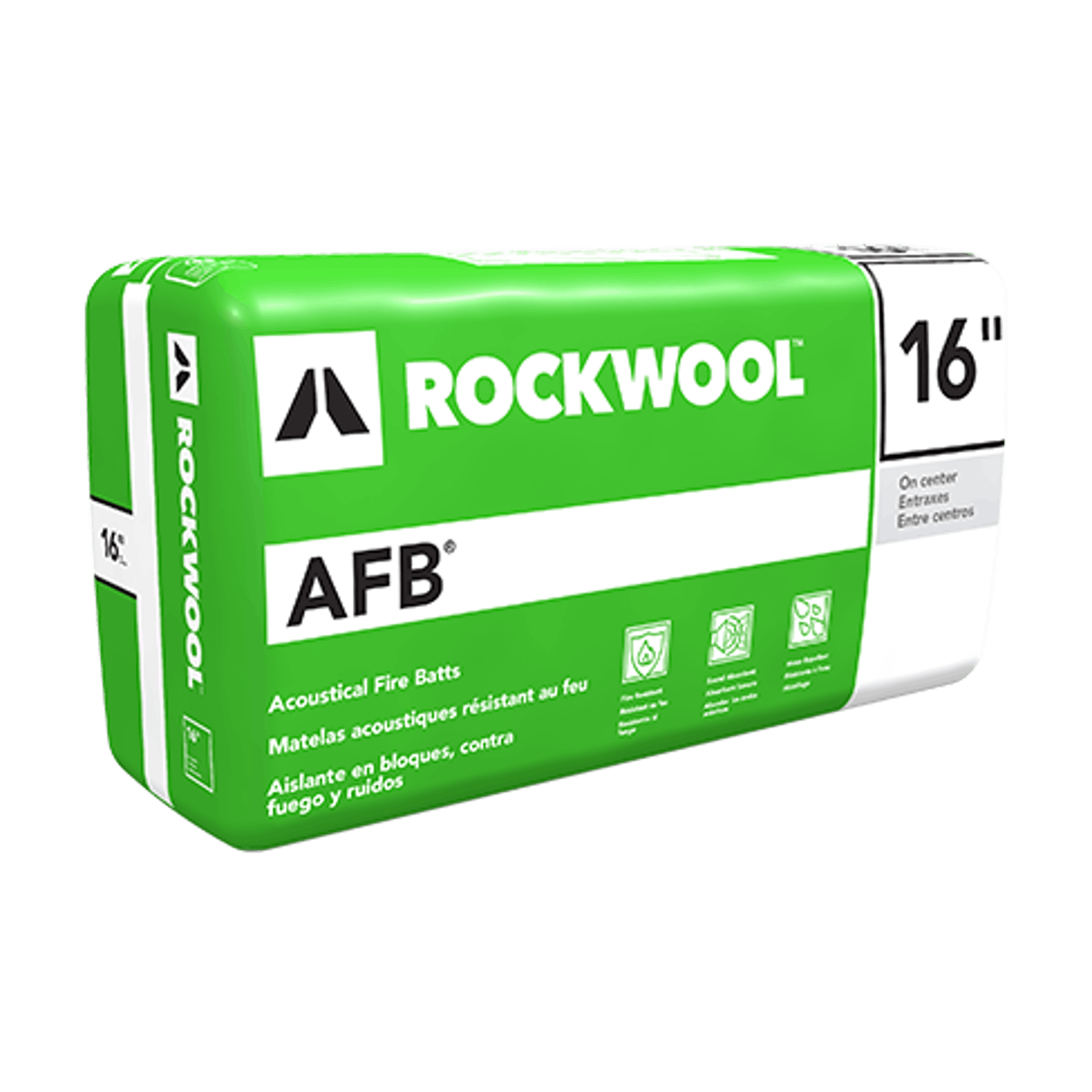 ROCKWOOL AFB acoustical fire batt insulation for interior steel and wood stud wall and floor applications
